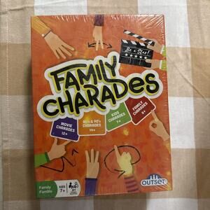 Outset Media Charades Family 80's 90's Movie Kids‎ Game NEW sealed Cards